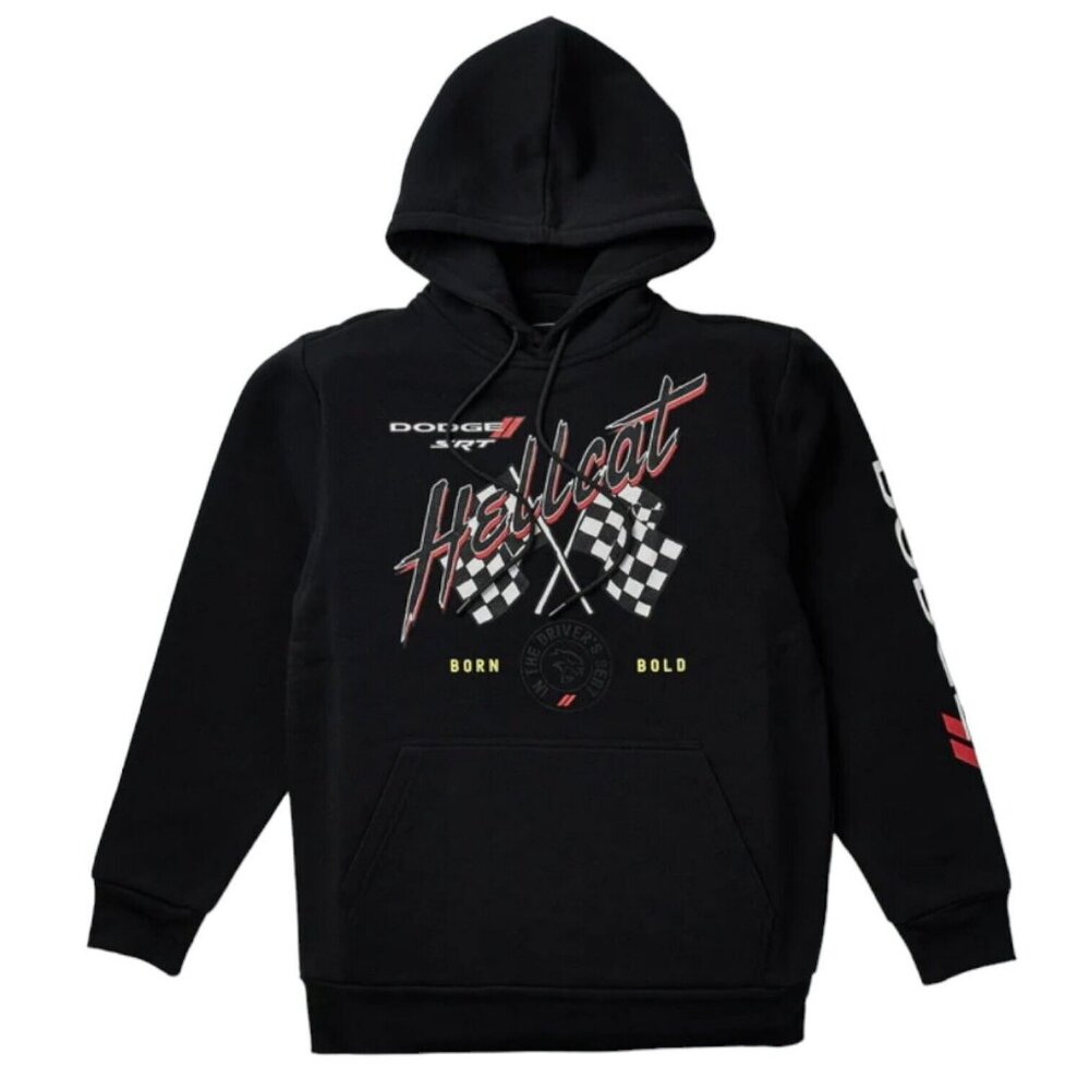 Dodge SRT Hellcat Muscle Car Hoodie Sweater Black Men's